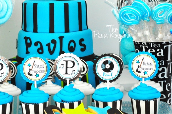 Rock Star Cupcake Toppers Rockstar Cupcake Toppers Cupcake