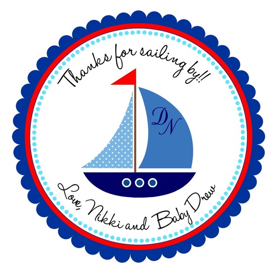 Nautical Stickers For Baby Shower