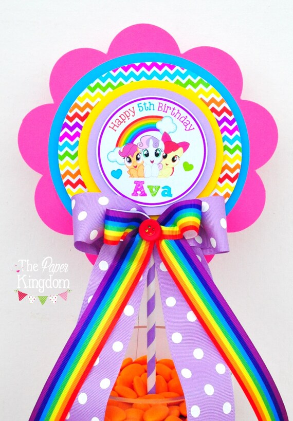 My Little Pony Centerpiece, My Little Pony Birthday Party, Deluxe Party Centerpiece Il_570xn