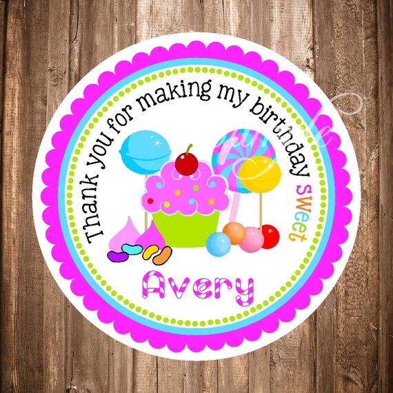 Printable Candyland Stickers Candyland Favor Tags Printable Etsy