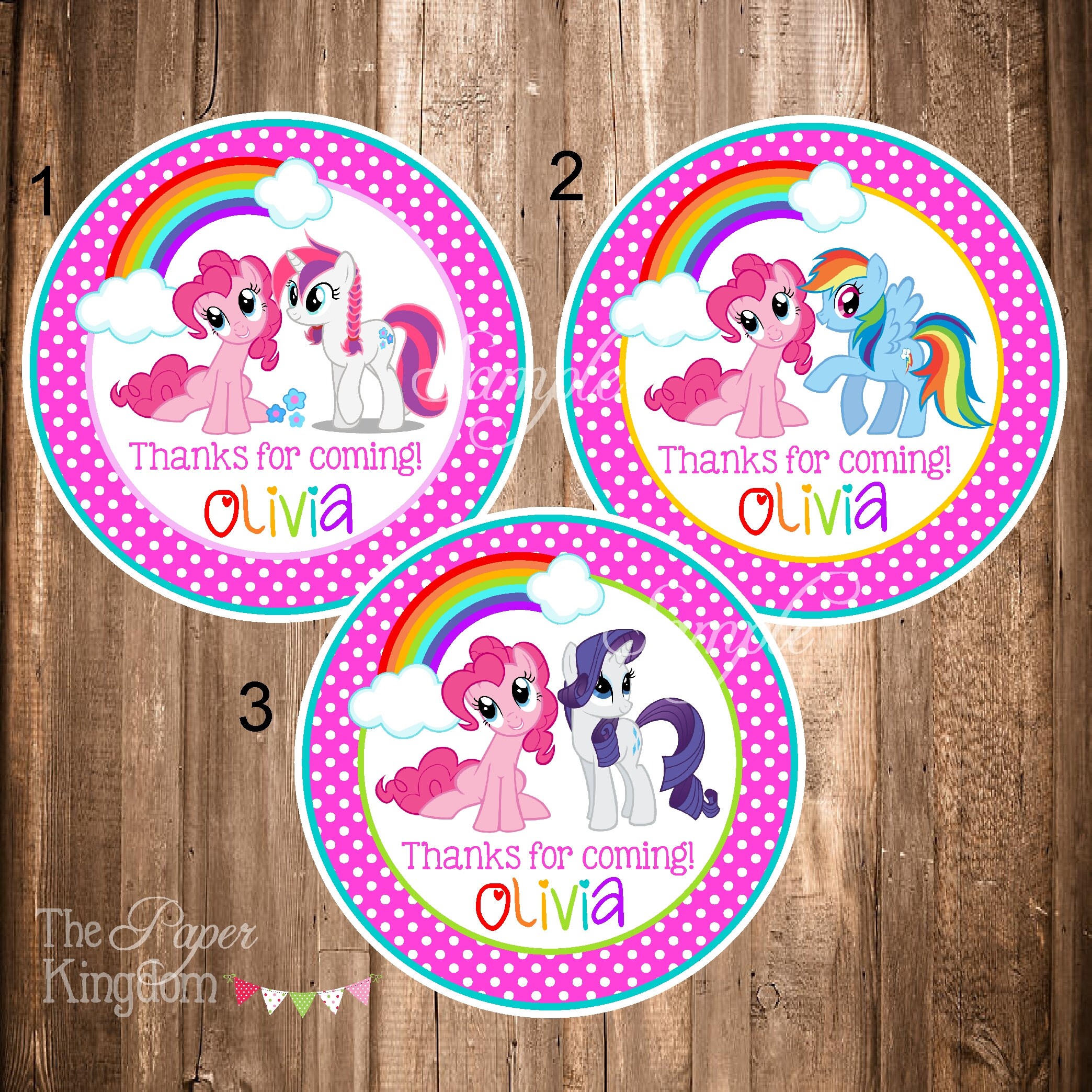 My Little Pony Thank you Tags Printable My Little Pony Tags | Etsy