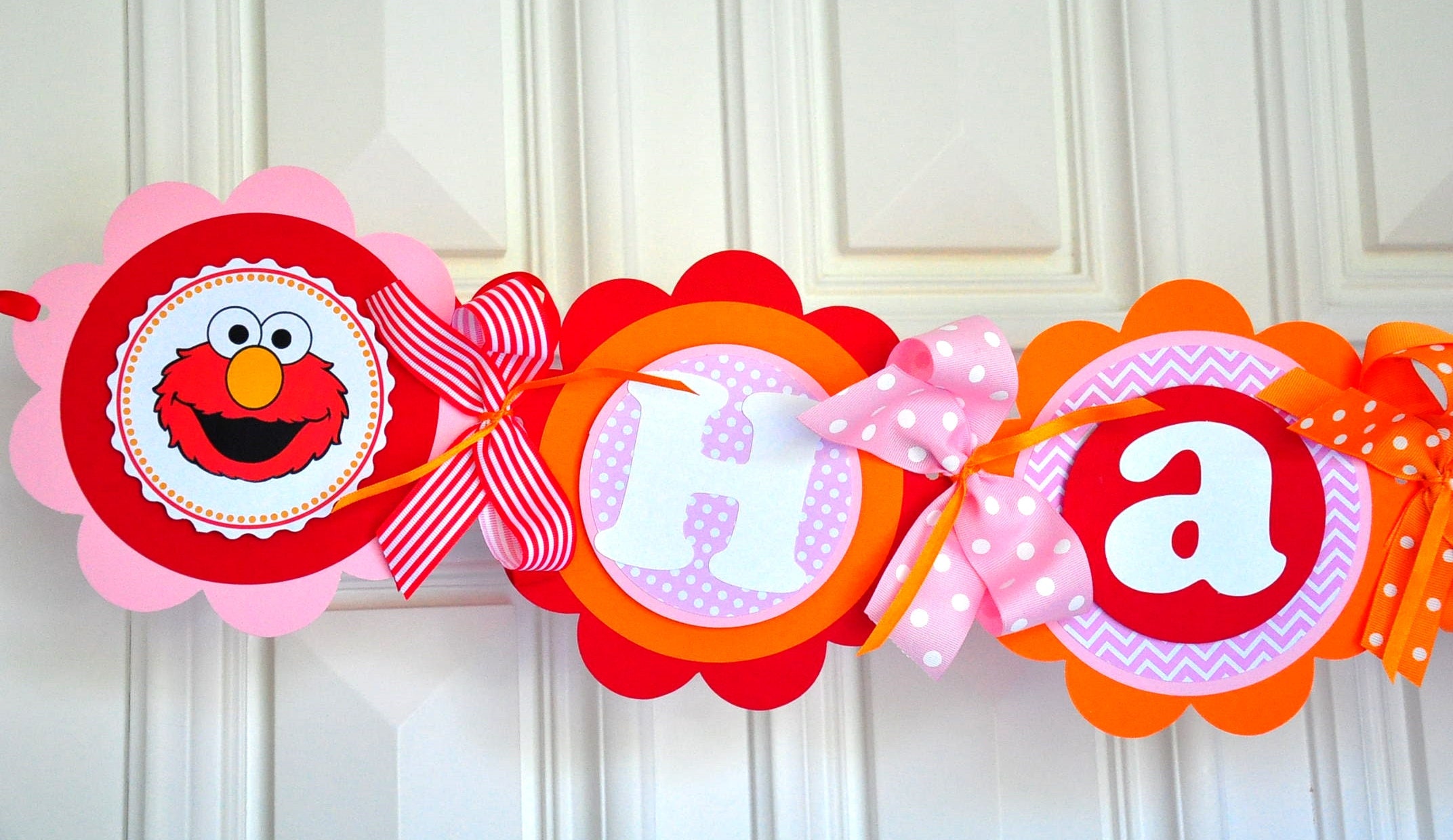 Elmo Happy Birthday Banner Elmo Birthday Party Elmo Birthday Etsy