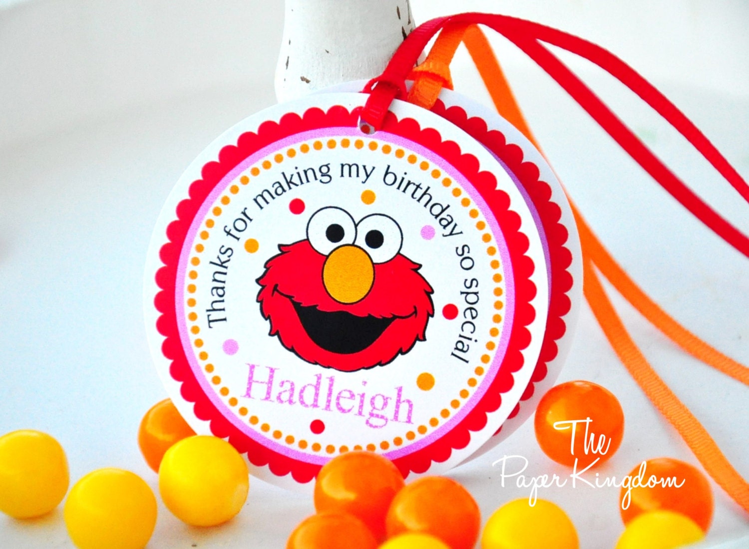 Elmo Hang Tags Elmo Favor Tags Personalized Elmo Gift Tags | Etsy