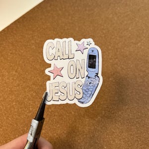 Jesus Sticker Pack | 14 Cute Christian Stickers | Girly Faith Stickers for Bible Journaling, Water Bottles, Faith Stickers Gift For Women image 11