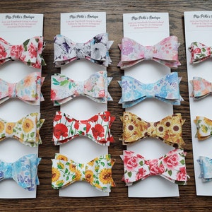 Floral Hair Bow Bundles