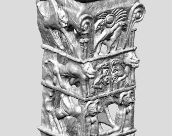Taanach Cult Stand 3D Model STL: Ancient Israel Archaeology (Digital Download)