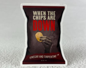 When The Chips Are Down: Hadestown Inspired Sticker/Magnet