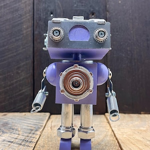 Abby | Retro Robot | Asimov Robot | Retro Future Robot | Upcycled Robot | Robot Sculpture | Robot Collectible | Robot Gift | Junk Robot