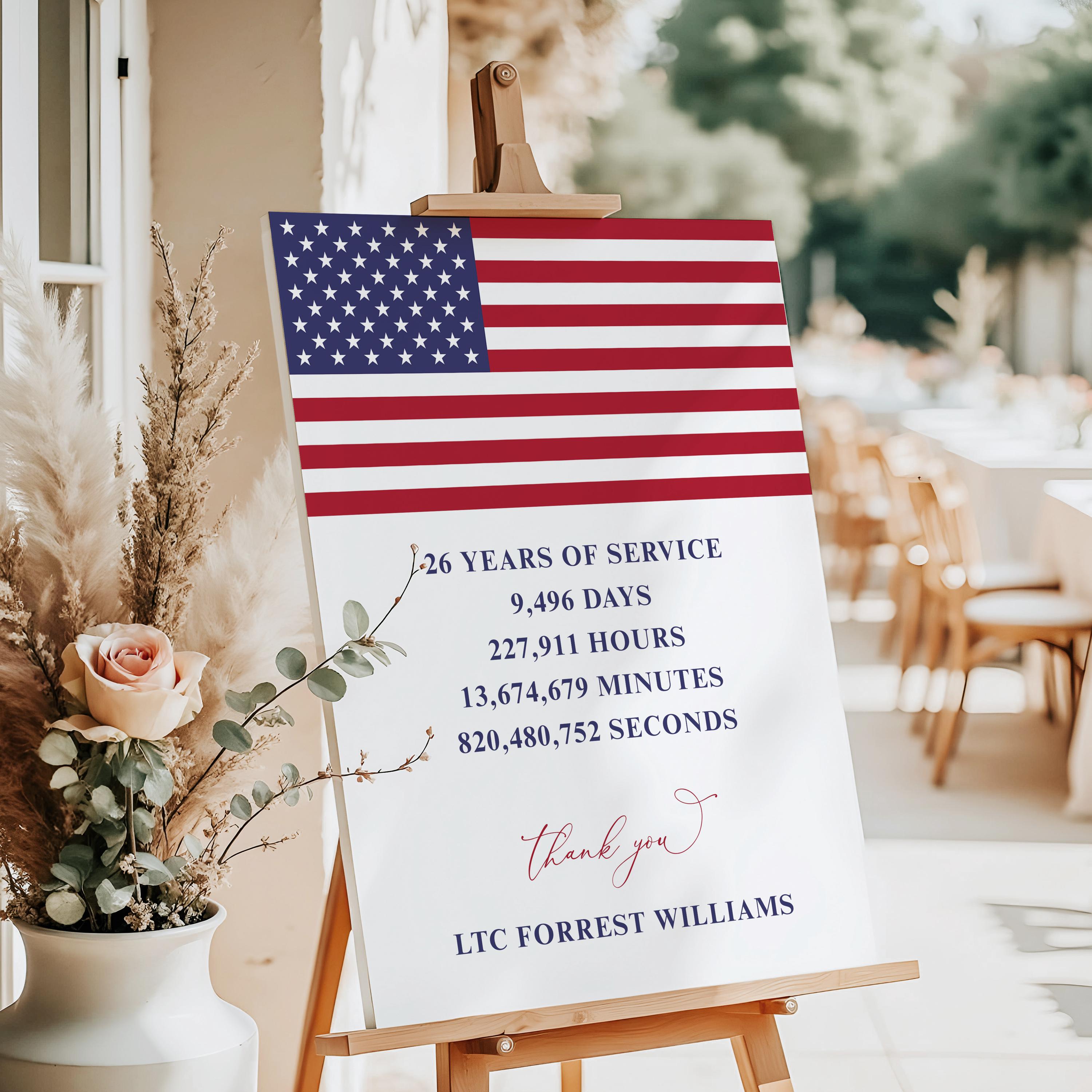 Goodbye Sign Army Printable Military Retirement Sign: Personalized US Army Farewell Gift ...