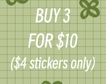 Buy 3 Stickers Combo I Matte Vinyl Waterproof