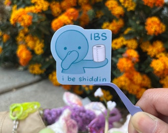 IBS Blue Smiski Sticker I Matte Vinyl Waterproof