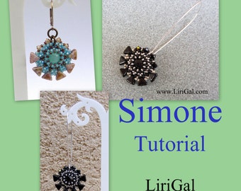 Tutorial Simone Beaded Earrings with Kheops par Puca beads PDF