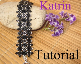 Katrin Superduo Beadwork Bracelet PDF Tutorial
