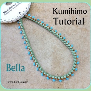 Tutorial Bella Kumihimo Pinch Silky Beads Necklace PDF