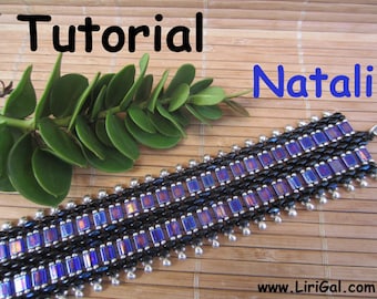 Tutorial en PDF de la pulsera de cuentas Natali SuperDuo y Tila