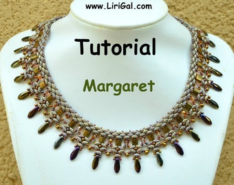 Tutorial Margaret SuperDuo Tila Necklace PDF