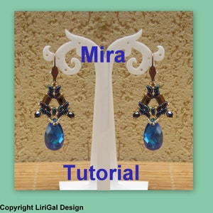 Mira SuperDuo ビーズワークイヤリング PDF チュートリアル