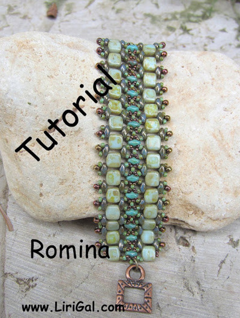 Tutorial Romina SuperDuo and Tile Beadwork Bracelet PDF image 3