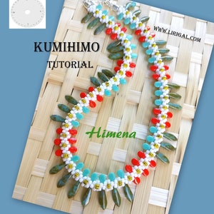 Tutorial Himena Kumihimo Daggers & Pip beads Necklace PDF