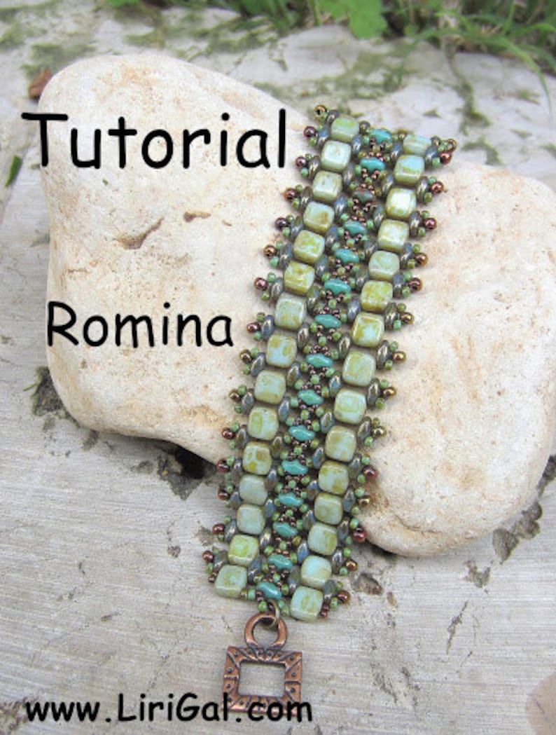 Tutorial Romina SuperDuo and Tile Beadwork Bracelet PDF image 4