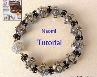 Naomi SuperDuo-Pinch-armband PDF-tutorials