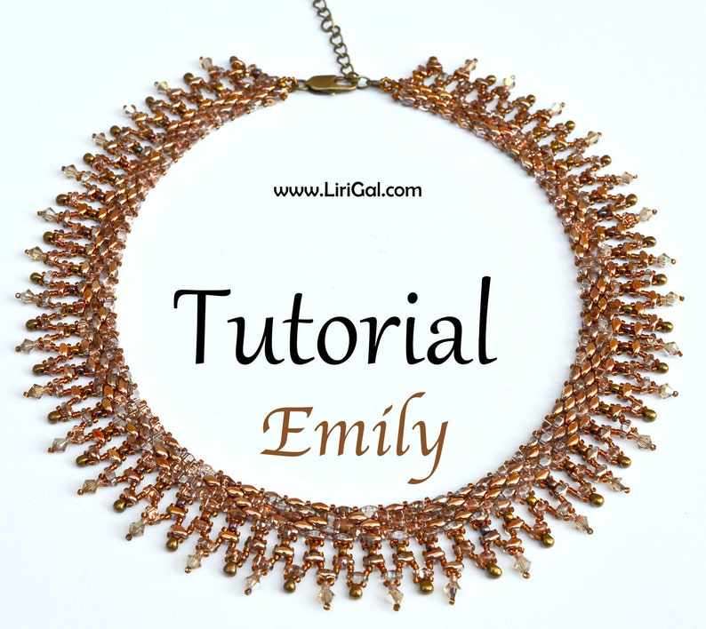 Emily SuperDuo Beadwork Necklace PDF Tutorial image 2