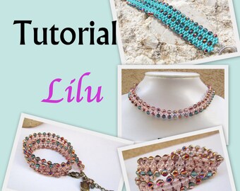 Lilu Superduo Beadwork Bracelet-Collier Tutoriel PDF
