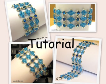 Lady Winter SuperDuo-Twin Beadwork Bracelet PDF Tutorial