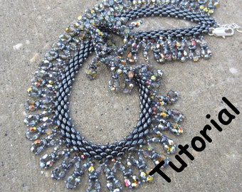 Julia SuperDuo Beadwork Necklace PDF Tutorial