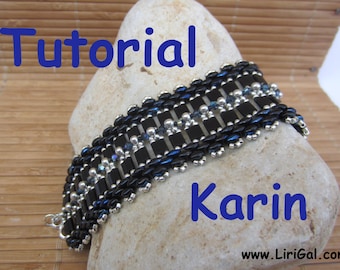 Tutorial Karin SuperDuo and Tila Beadwork Bracelet PDF