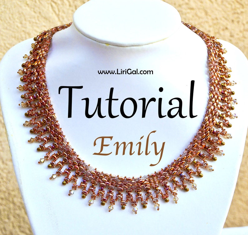 Emily SuperDuo Beadwork Necklace PDF Tutorial image 1