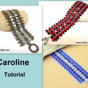Tutorial Caroline SuperDuo and Tila Beadwork Bracelet PDF