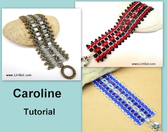 Tutorial Caroline SuperDuo and Tila Beadwork Bracelet PDF