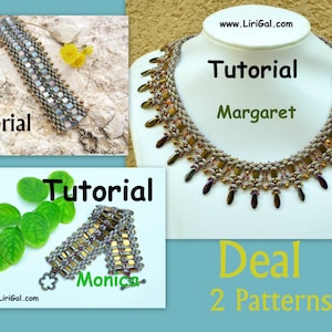 Tutorial Margaret and Monica Tila Necklace bracelet  PDF
