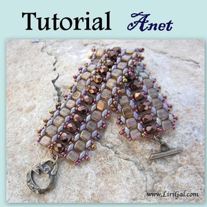 Tutorial Anet SuperDuo and Tila Beadwork Bracelet PDF image 1