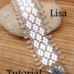 Lisa Superduo Beadwork Bracelet PDF Tutorial