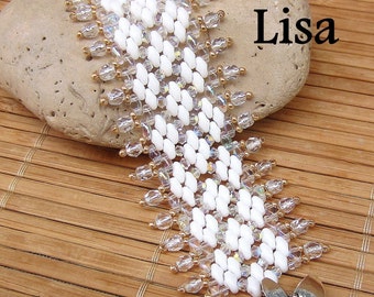 Lisa Superduo Beadwork Bracelet PDF Tutorial