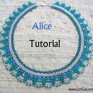 2 patterns deal.Alice and Nily SuperDuo Beadwork Necklace and bracelet PDF Tutorials image 4