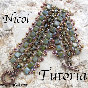 Tutorial Nicol SuperDuo and Tila Beadwork Bracelet PDF