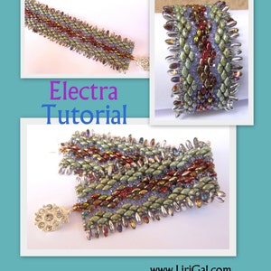 Electra Superduo Beadwork Bracelet PDF Tutorial