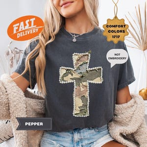 Comfort Colors フェイクパッチワーククロスシャツ、カモパールクロスTシャツ、グランマコアTシャツ