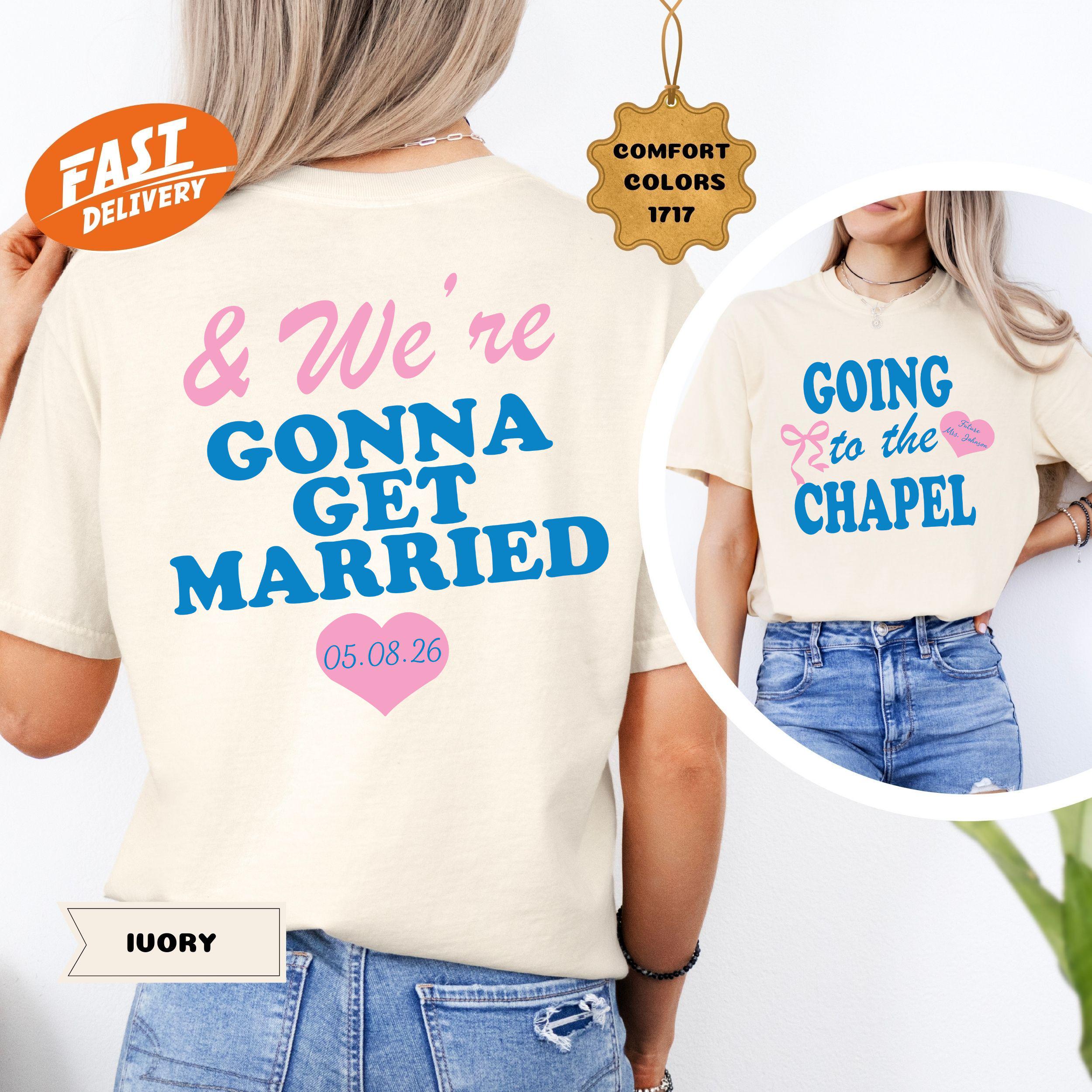 Comfort Colors Bridal Shirt: Personalized Wedding Day Tee
