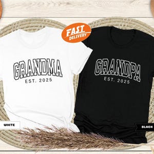 Maglietta personalizzata per nonna/nonno: maglietta per annuncio di gravidanza
