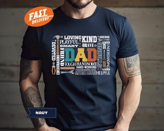 Dad Werkzeuge Grafik Shirt, Vatertagsgeschenk, Schwangerschaftansage für Papa