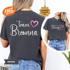 Comfort Colors Custom Breast Cancer Shirt Women The Comeback Is Always Stronger Than The Setback Breast Cancer Survivor Gift Cancer Team Tee
