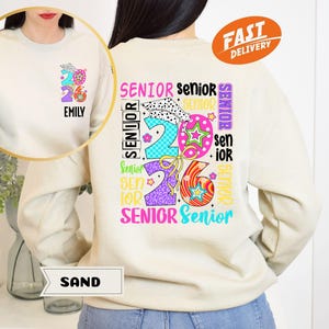 Retro Graduation 2026 Sweatshirt, Custom Class of 2026 Sweatshirt, 2026 Senior Hoodie, High School Senior Shirt, 2026 Senior Gift