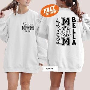 Personalisiertes Senior Cheer Mom 2026 Sweatshirt: Cheerleader Geschenk