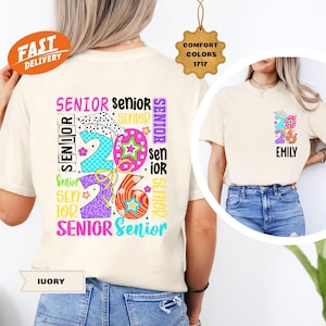 Comfort Colors Retro Graduation 2026 Shirt, Custom Class of 2026 Shirt, 2026 Graduate Shirt, High School Senior Shirt, 2026 Senior Shirt