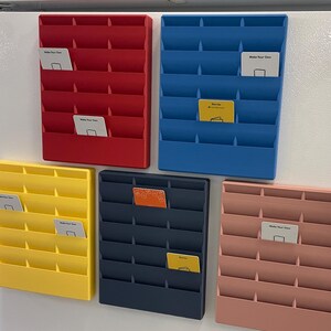 Magnetic Yoto Card Holder / 18 Slots / Card Storage / Tiered / Easy Visibility / Yoto Card Organizer / Yoto Mini / Yoto Player / 3D Printed