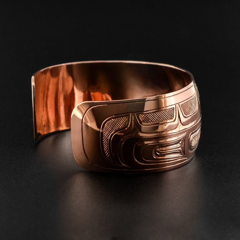 Northwest Coast Copper Killerwhale Orca Cuff Bracelet | Etsy
